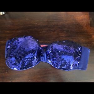 Victoria Secret PINK strapless bikini sequin top